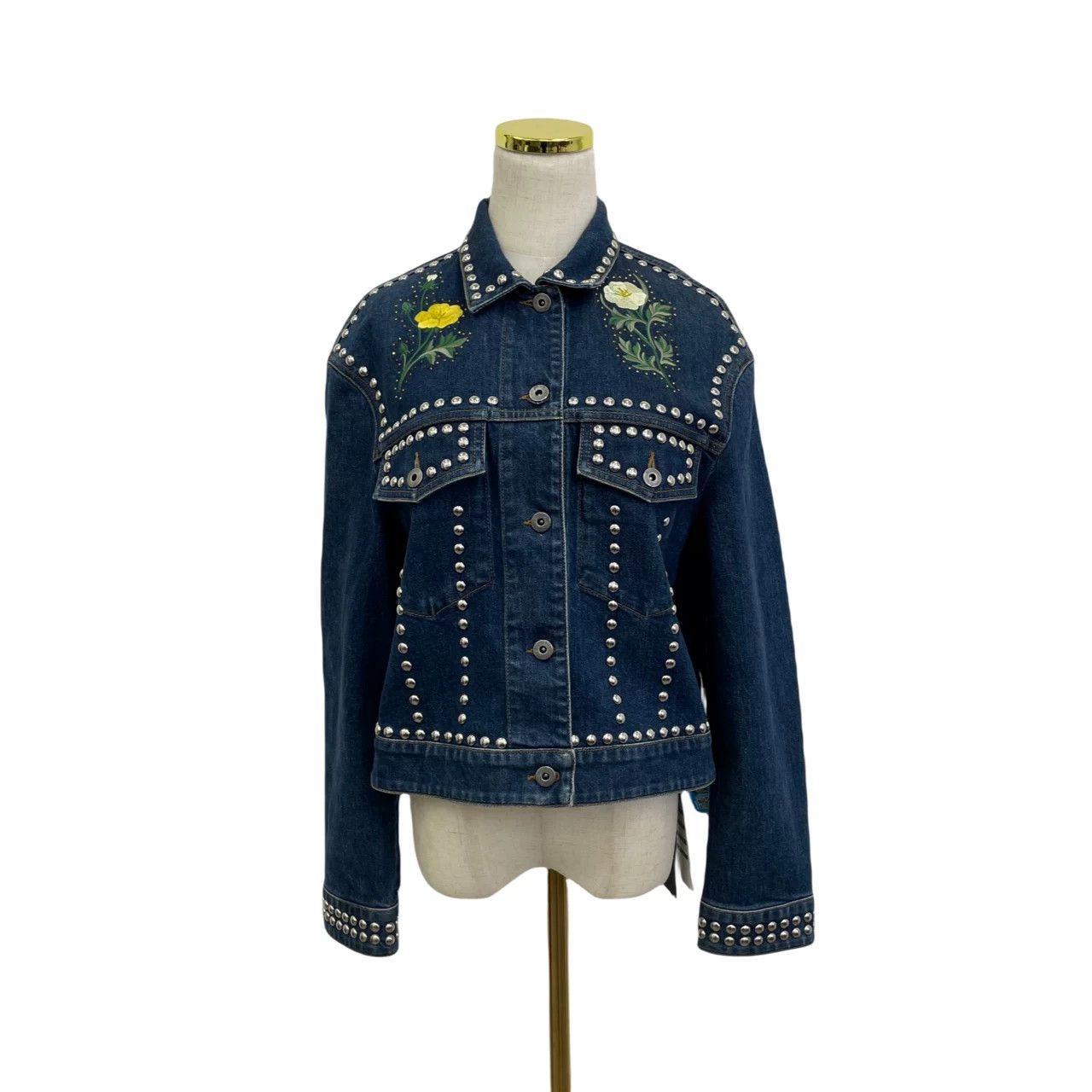 Stella McCartney STELL Rivet Denim Jacket Size XS / US 0-2 / IT 36-38 - 1 Thumbnail