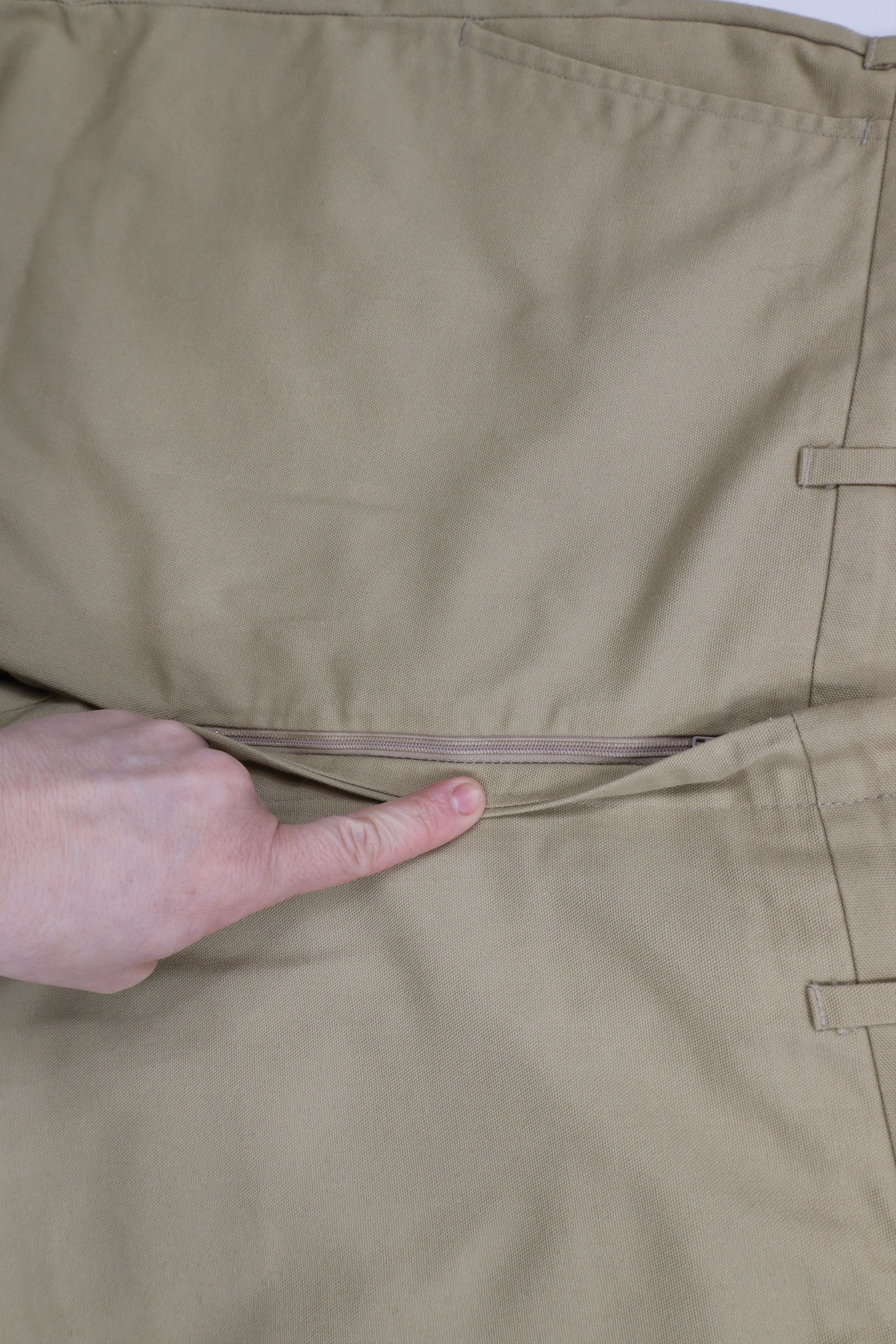 Vintage Vintage 70s Streetwear Wide Leg Chino Pants Trousers Tan Size US 34 / EU 50 - 6 Thumbnail