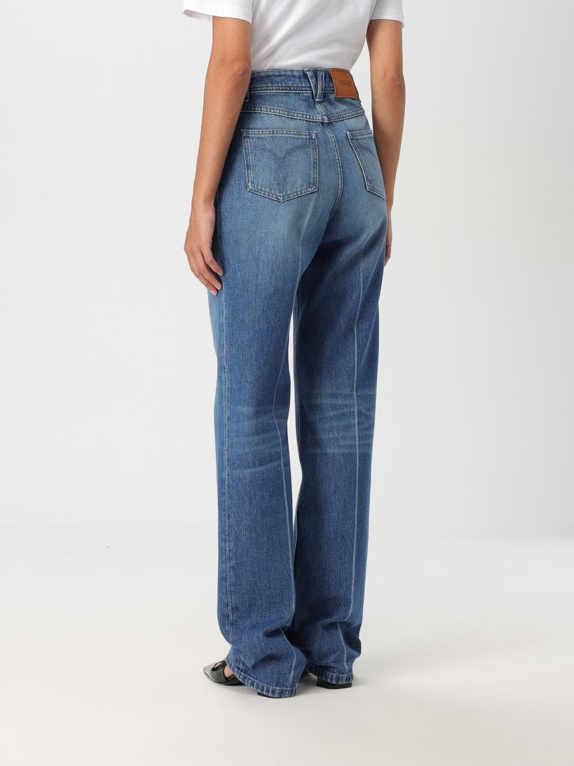 Versace o1s22i1n1024 Tailored Crease Boyfriend Jeans in Blue Size 27" / US 4 / IT 40 - 3 Thumbnail