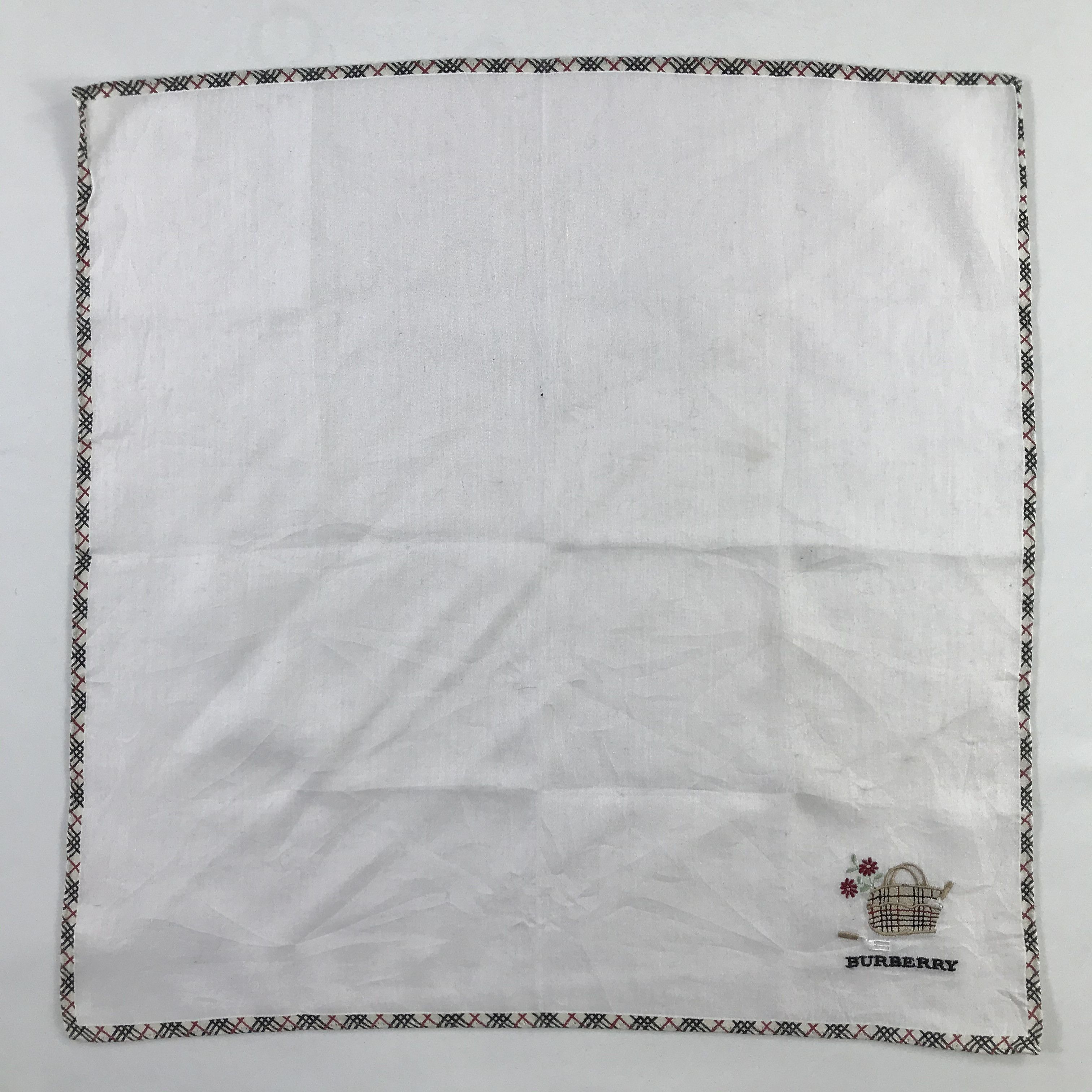 Burberry × Vintage Burberry Bandana / Handkerchief / Neckerchief - S971 Size ONE SIZE - 1 Thumbnail