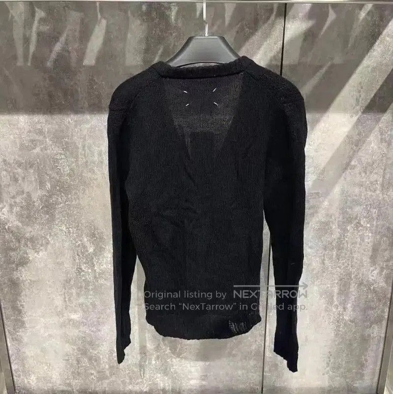 Maison Margiela Maison Margiela Black Leather Women's Sweatshirt . Size M / US 6-8 / IT 42-44 - 2 Thumbnail