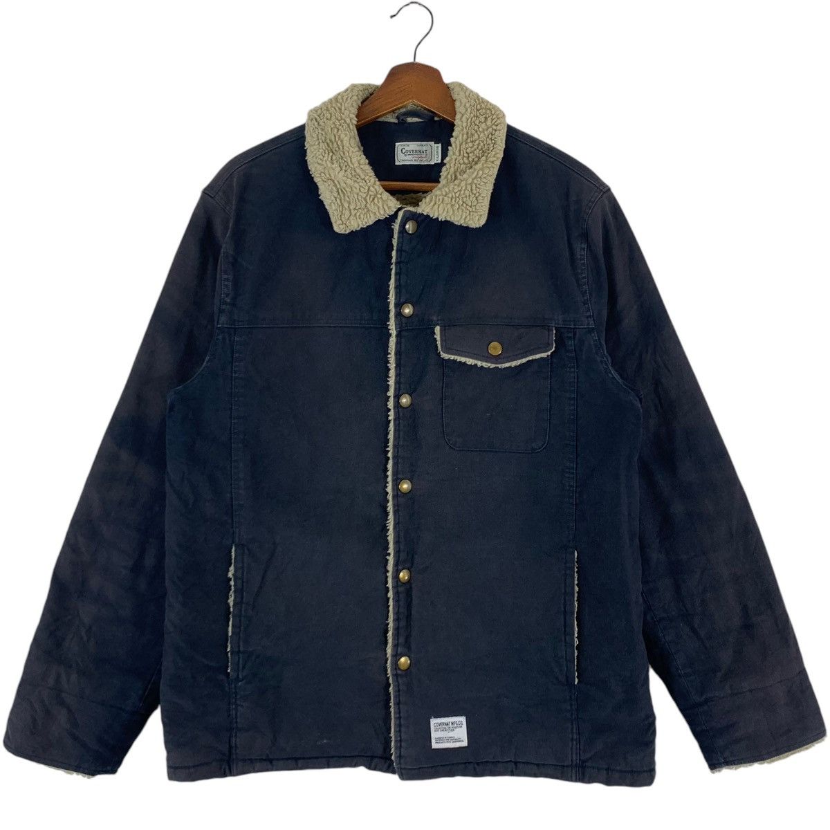 COVERNAT × Vintage VINTAGE COVERNAT SHERPA WINTER JACKET SNAP BUTTON Size US XL / EU 56 / 4 - 1 Thumbnail