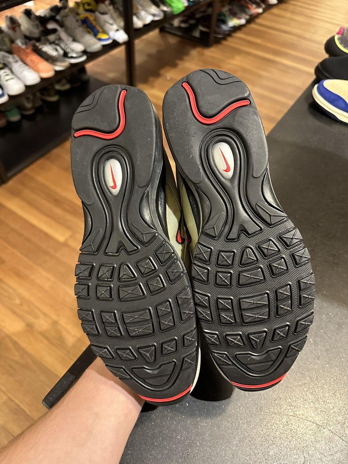 Nike Air max 97 silver gold Size US 11.5 / EU 44-45 - 5 Thumbnail