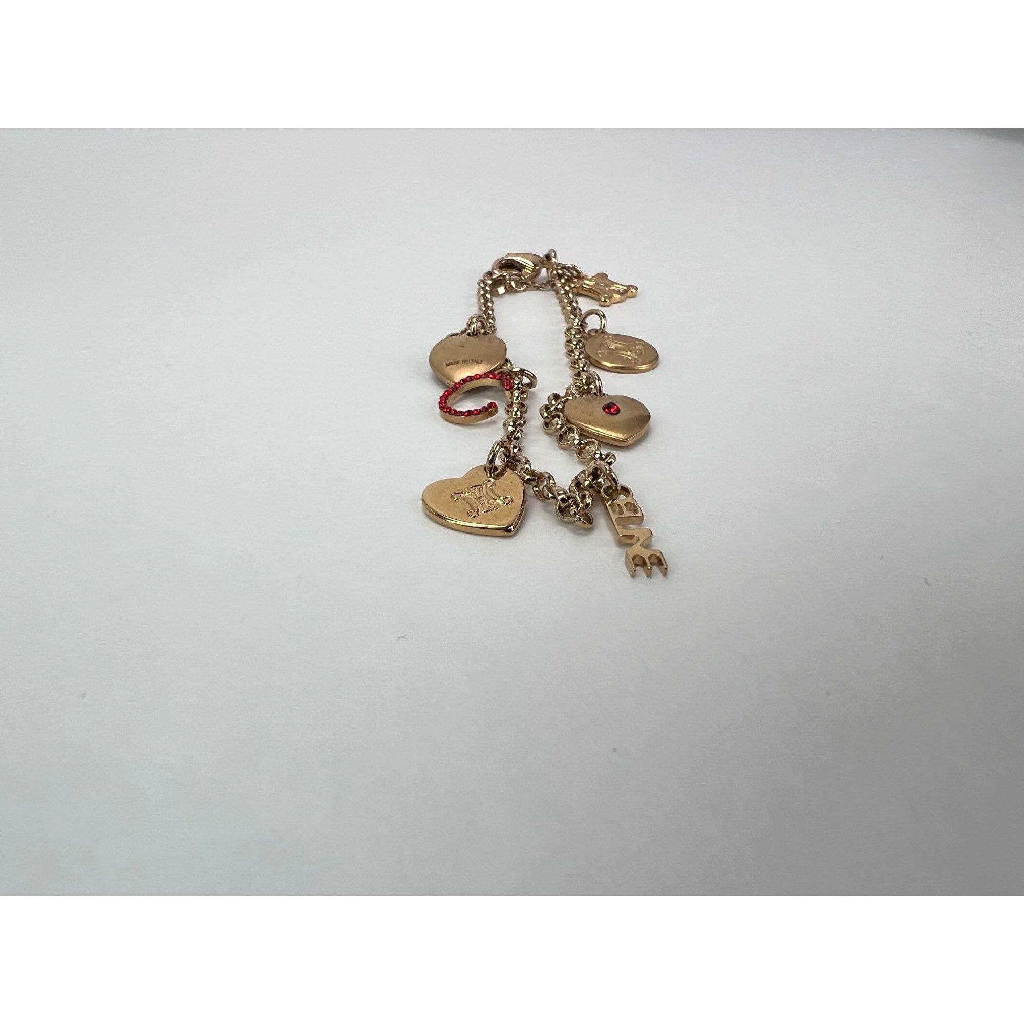 Celine Celine Triomphe Gold metal Charm Bracelet Size ONE SIZE - 6 Thumbnail