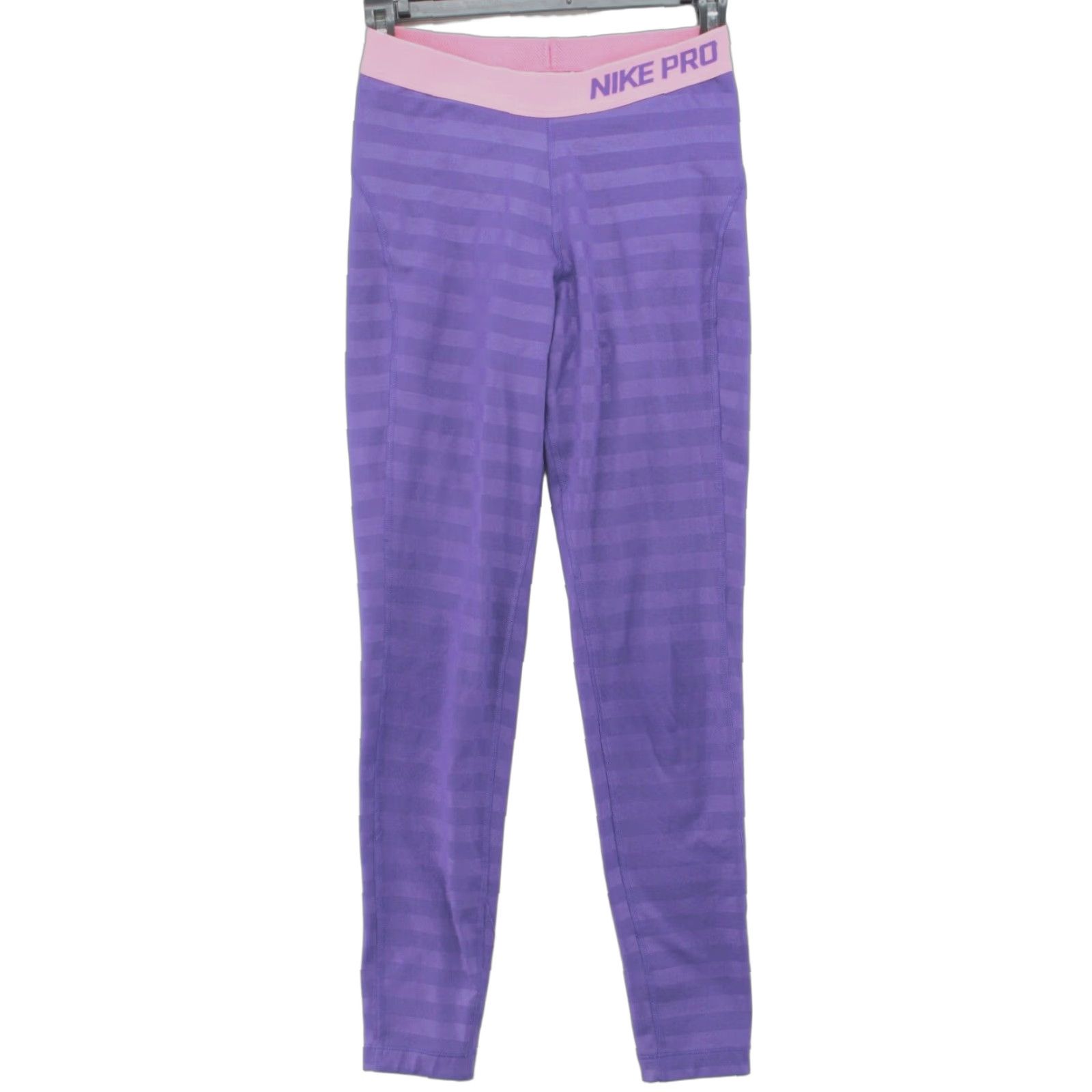 Nike Nike Pro Dri-Fit Tight Fit Leggings Women’s Medium Purple Pink Yoga Athletic Size 32" / US 10 / IT 46 - 1 Thumbnail