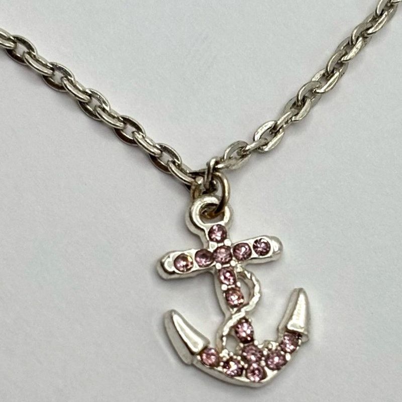 Other Silver & Pink Anchor Anklet Size ONE SIZE - 2 Thumbnail