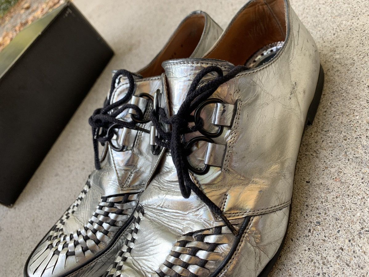 Number (N)ine Number (N)ine SS04 Silver Derby Shoes Size US 9 / EU 42 - 9 Thumbnail