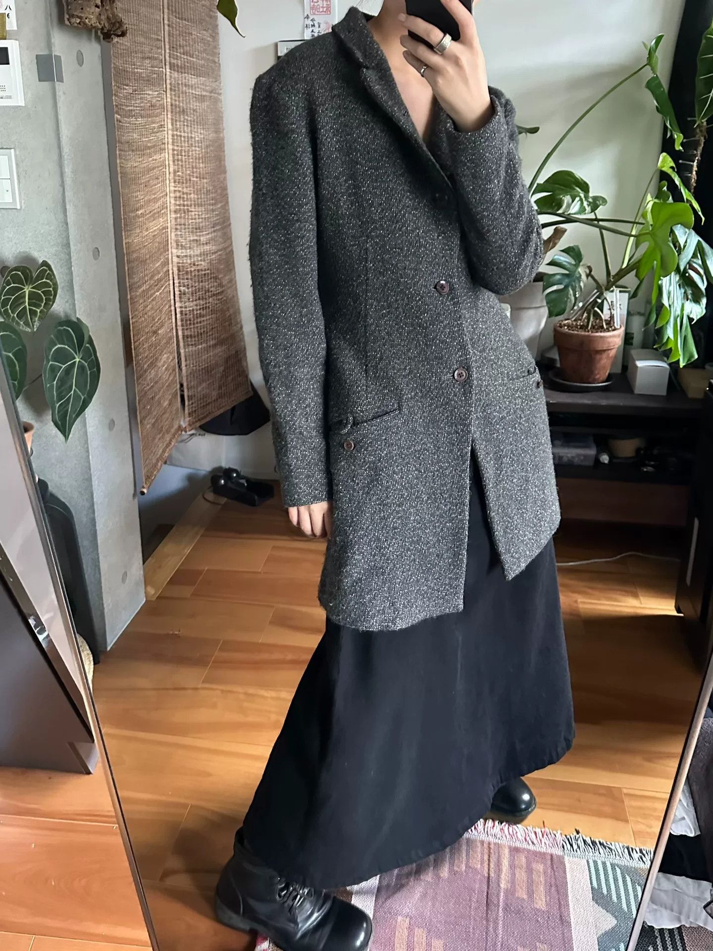 Yohji Yamamoto Yohji Yamamoto Wool Blend Coat Size S / US 4 / IT 40 - 1 Thumbnail