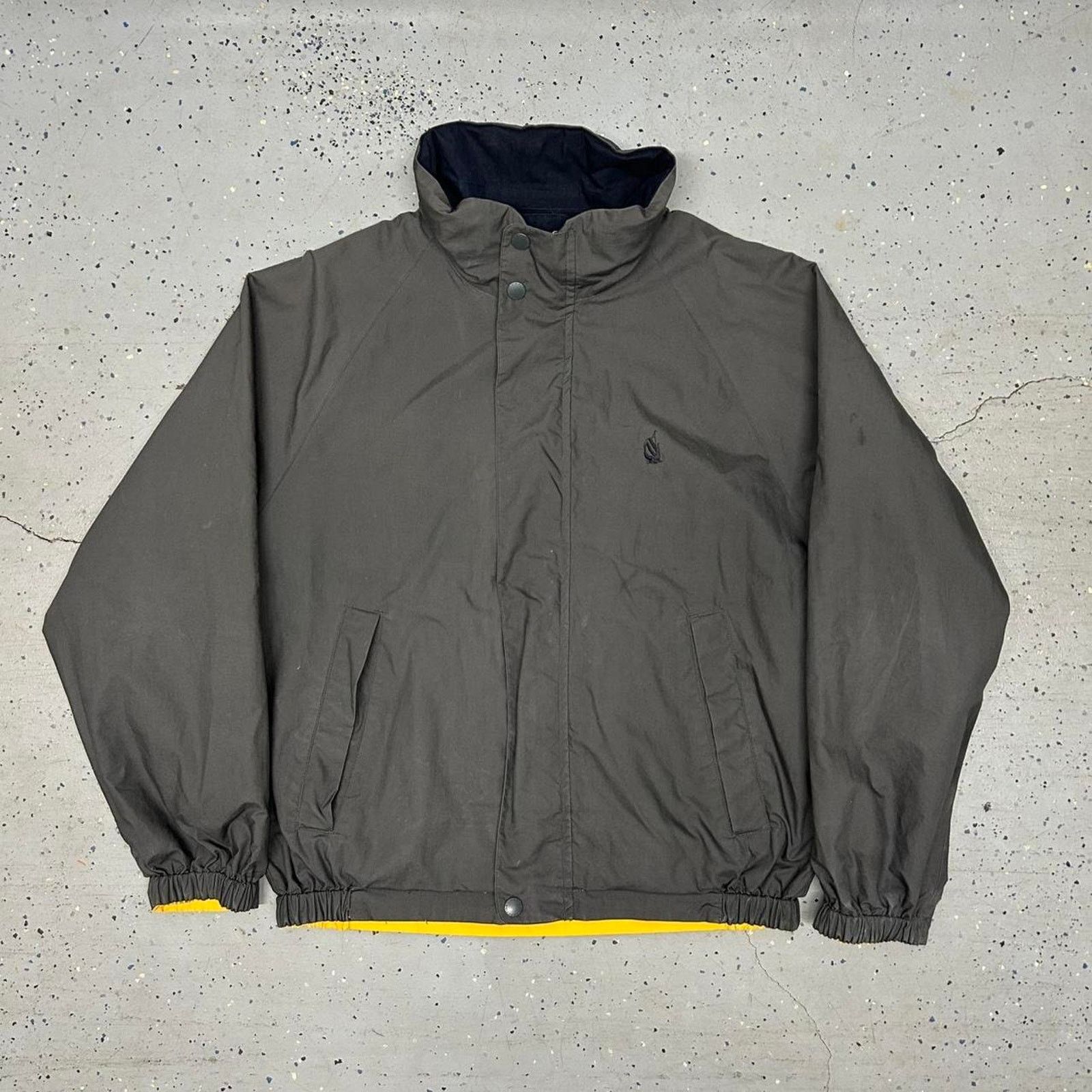 Nautica VTG/Y2K Nautica yellow navy reversible windbreaker jacket Size US L / EU 52-54 / 3 - 7 Thumbnail
