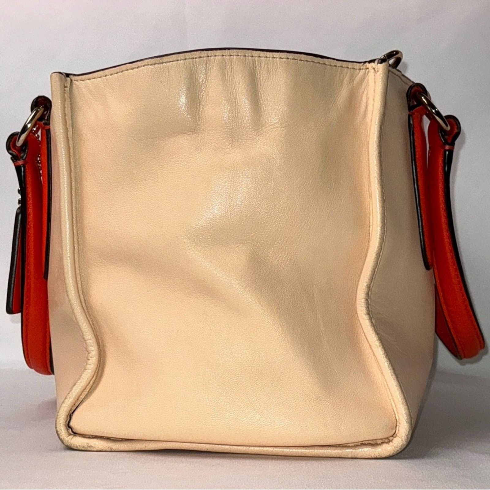Coach Coach Mini Crosby Carryall 2 Tone Apricot/Coral Leather Size ONE SIZE - 8 Thumbnail