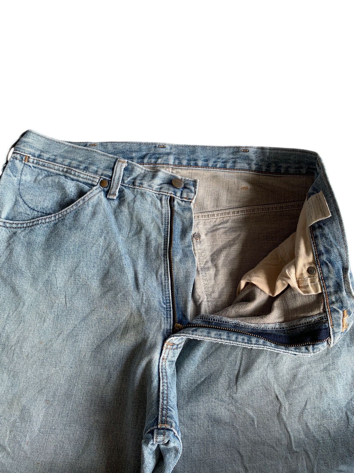 Wrangler VINTAGE WRANGLER SELVEDGE BAGGY DISTRESSED DENIM Size US 33 - 13 Thumbnail