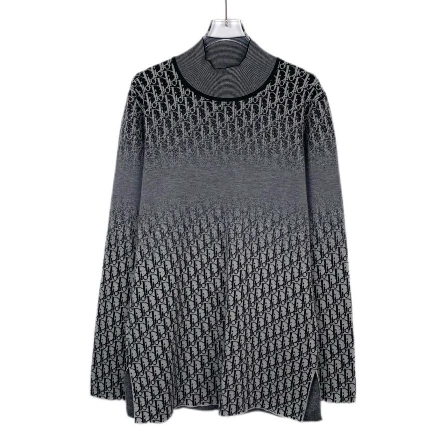 Dior Christian Dior Monogram Gradient Knit Sweater Long Sleeve Gr Size M / US 6-8 / IT 42-44 - 1 Thumbnail