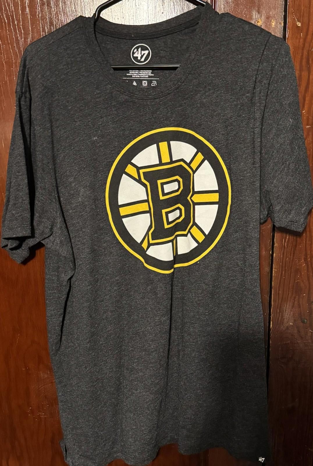 47 BOSTON BRUINS '47 Brand Tee Shirt Black Men's Sz XL Size ONE SIZE - 1 Thumbnail