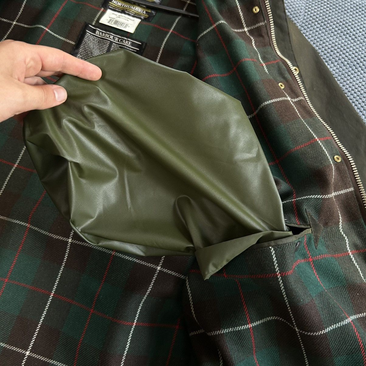 Barbour Barbour Northumbria C46 Vintage Heavy Green Waxed Jacket Size US XXL / EU 58 / 5 - 12 Thumbnail