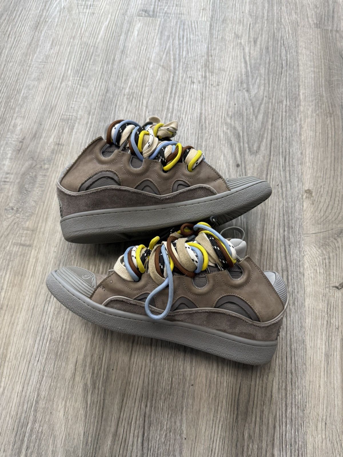Lanvin Lanvin Curb Sneakers - Grey (Multi Laced) Size US 12 / EU 45 - 4 Thumbnail