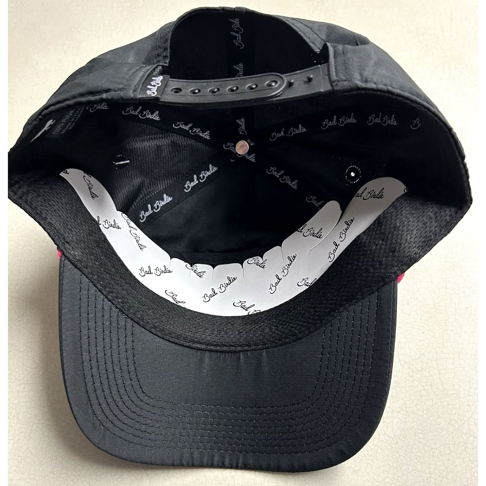 Roper Bad Birdie Men’s Florida Rope Golf Hat Adjustable Black/Pink Snapback Size ONE SIZE - 7 Thumbnail