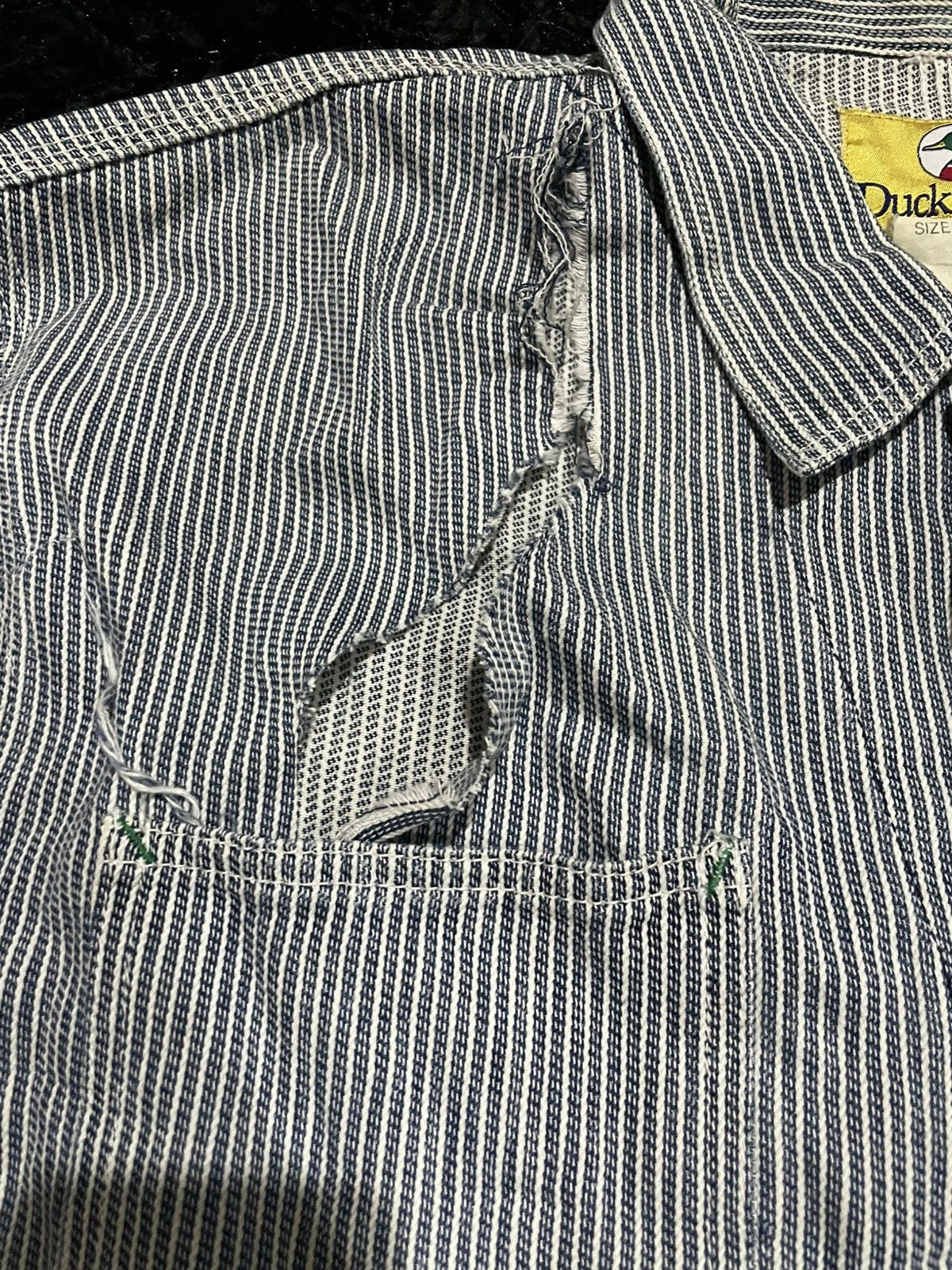 Duck Head Duck Head WWII Hickory Work Coat Coverall Laurel Leaf Button Size US M / EU 48-50 / 2 - 9 Thumbnail