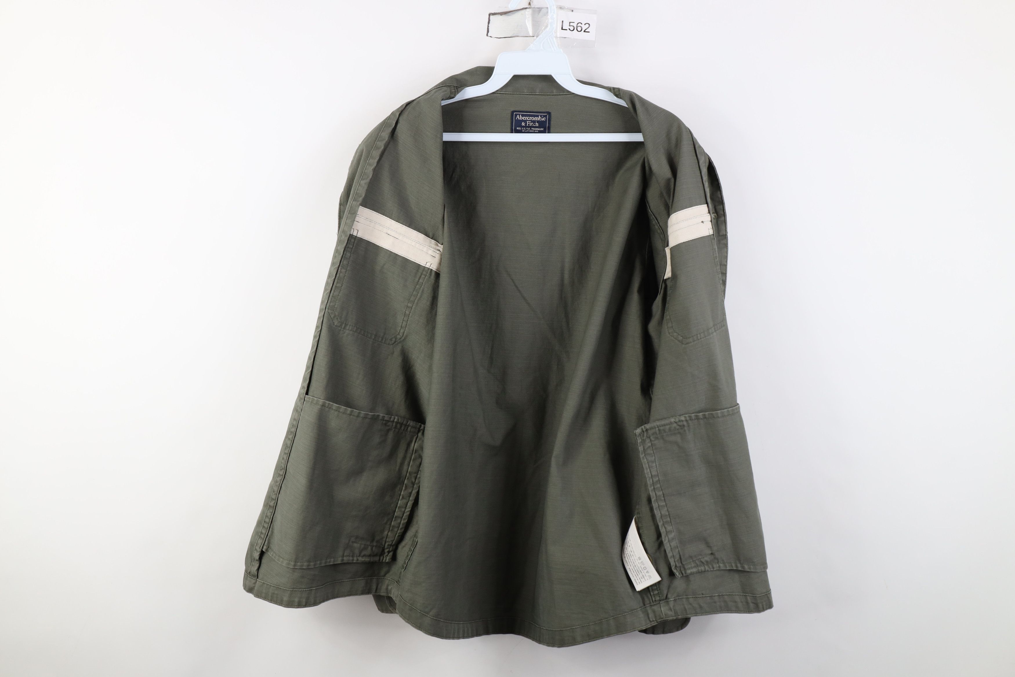 Abercrombie & Fitch Vintage 90s Y2K Abercrombie & Fitch Military Shirt Jacket Size US S / EU 44-46 / 1 - 10 Thumbnail
