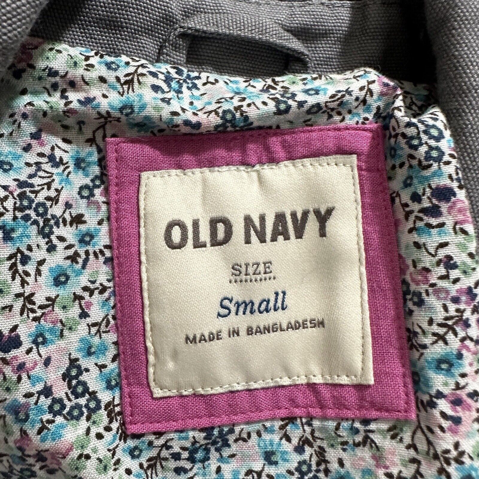 Old Navy Old Navy Small Double Breasted Jean Military Jacket Gray Size S / US 4 / IT 40 - 9 Thumbnail