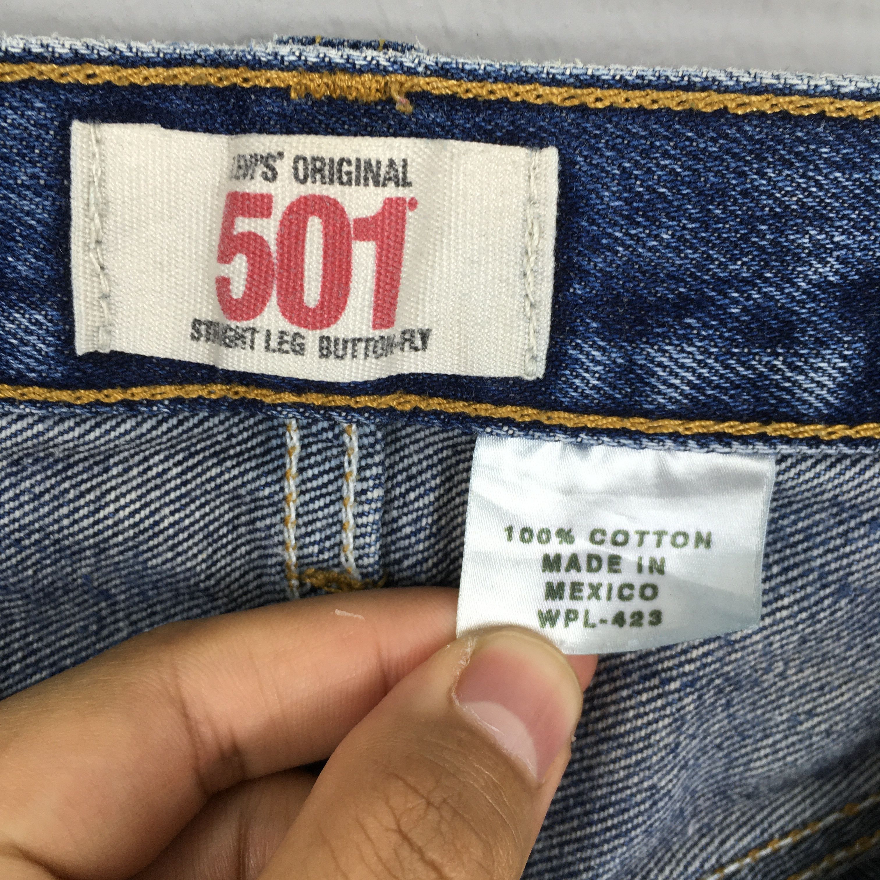 Levi's Size 32x30.5 Vintage 80s Levi's 501 Regular Fit Jeans S1591 Size US 32 / EU 48 - 8 Thumbnail