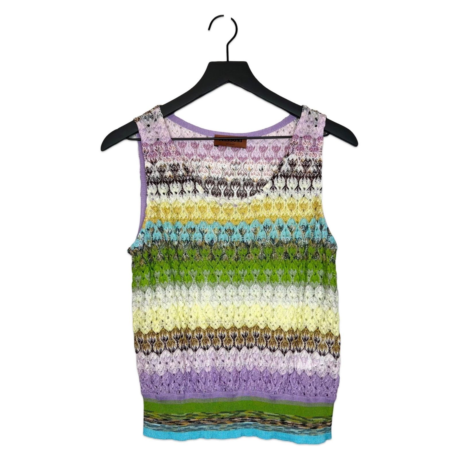 Missoni MISSONI Crochet Knit Tank Top, Size 46 Size L / US 10 / IT 46 - 1 Thumbnail