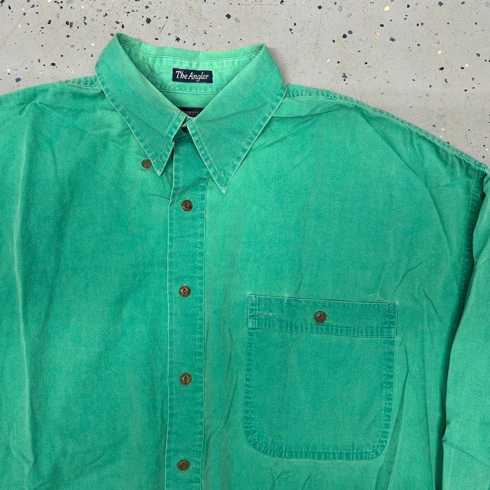Abercrombie & Fitch VTG Abercrombie & Fitch Green cotton button-up shirt Size US L / EU 52-54 / 3 - 2 Thumbnail