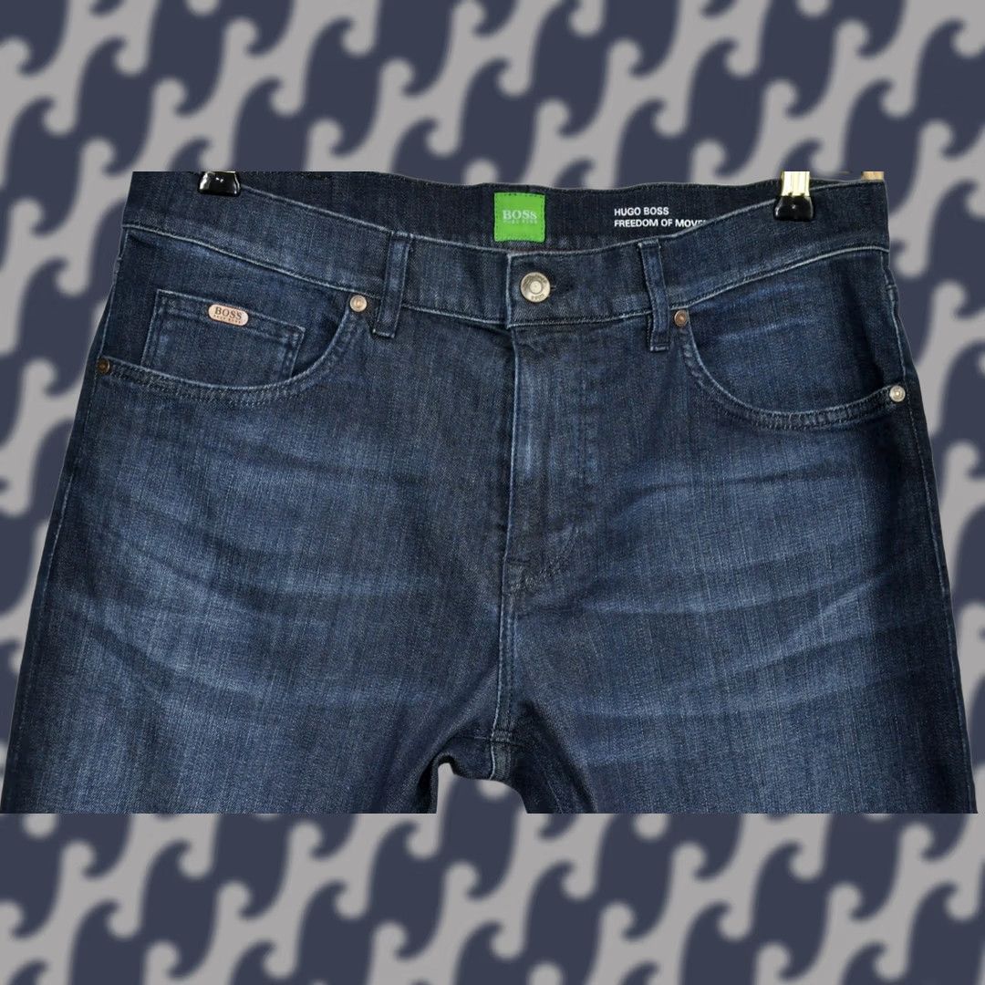 Hugo Boss HUGO BOSS C-MAINE1 Jeans Regular Fit Men W33/L32 Blue 98% Cotton 2% Elastane Regular Jeans 5-Pocket Design Vintage No N/A Size US 33 - 1 Thumbnail