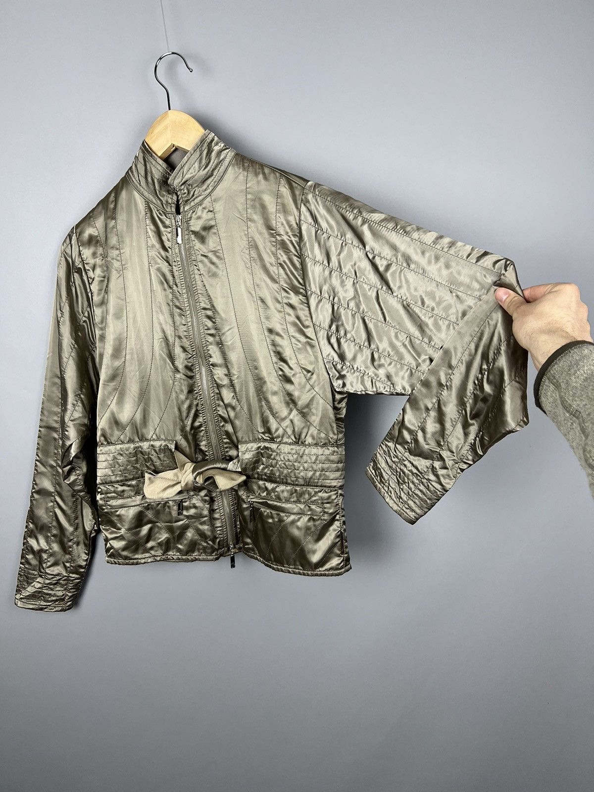 Moncler Moncler RARE Vintage Nylon Zip Up Jacket Size S / US 4 / IT 40 - 2 Thumbnail