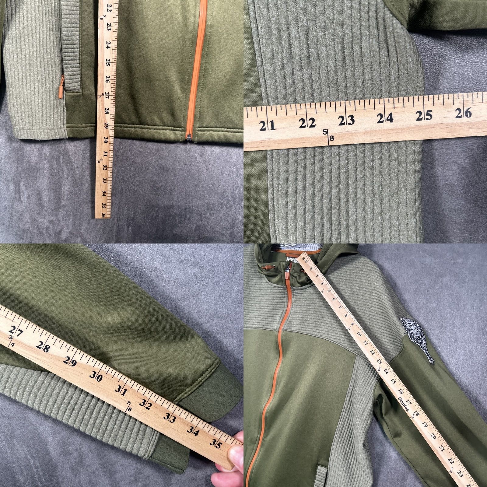 Duluth Trading Company Duluth Trading Co Performance Jacket Mens XL Green Hooded Full Zip Windbreaker USA Flag Outdoor SGDC Size US XL / EU 56 / 4 - 8 Thumbnail