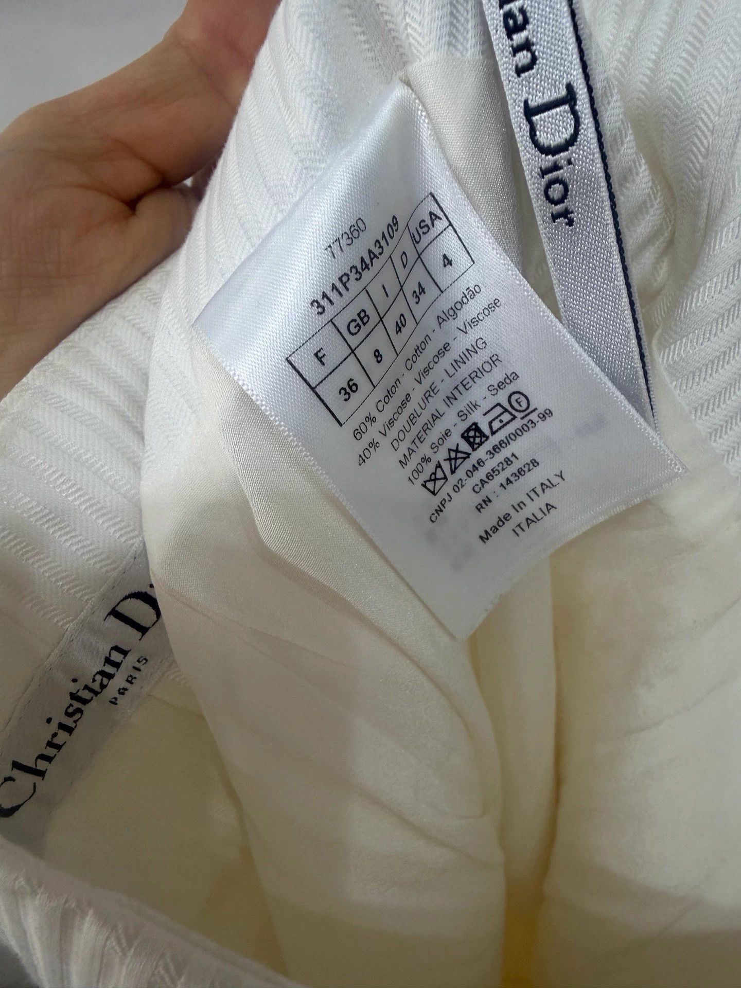 Dior Dior Navy Casual Gold Button Wide Leg Pants 99 New FR36 Size 26" / US 2 / IT 38 - 5 Thumbnail