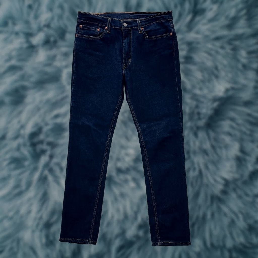 Levi's 511 Jeans Mens 34x32 Blue Slim Fit Stretch Dark Wash Preppy Skater Office, Men's
