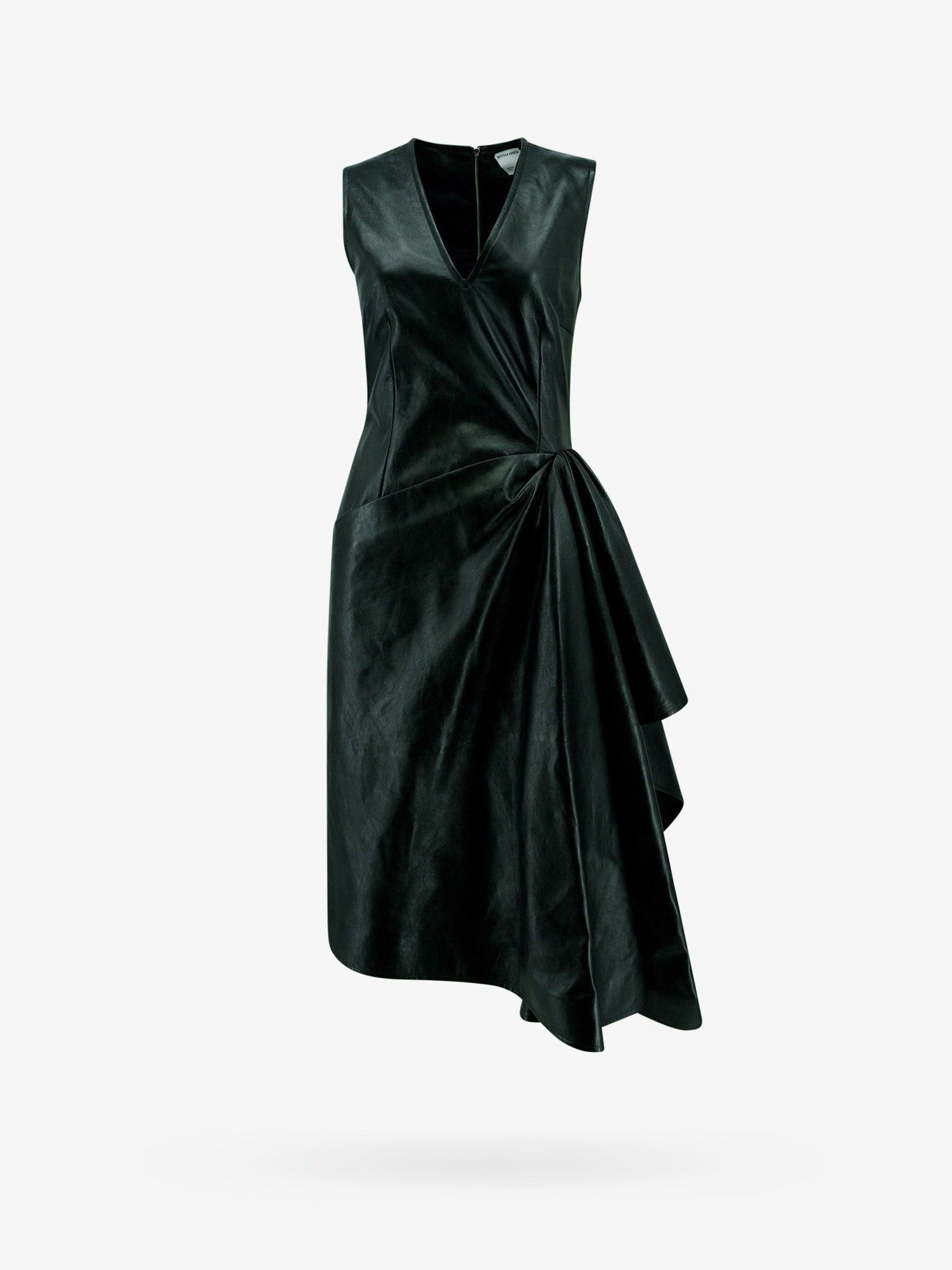 green leather midi dress Muna Dress – NIA