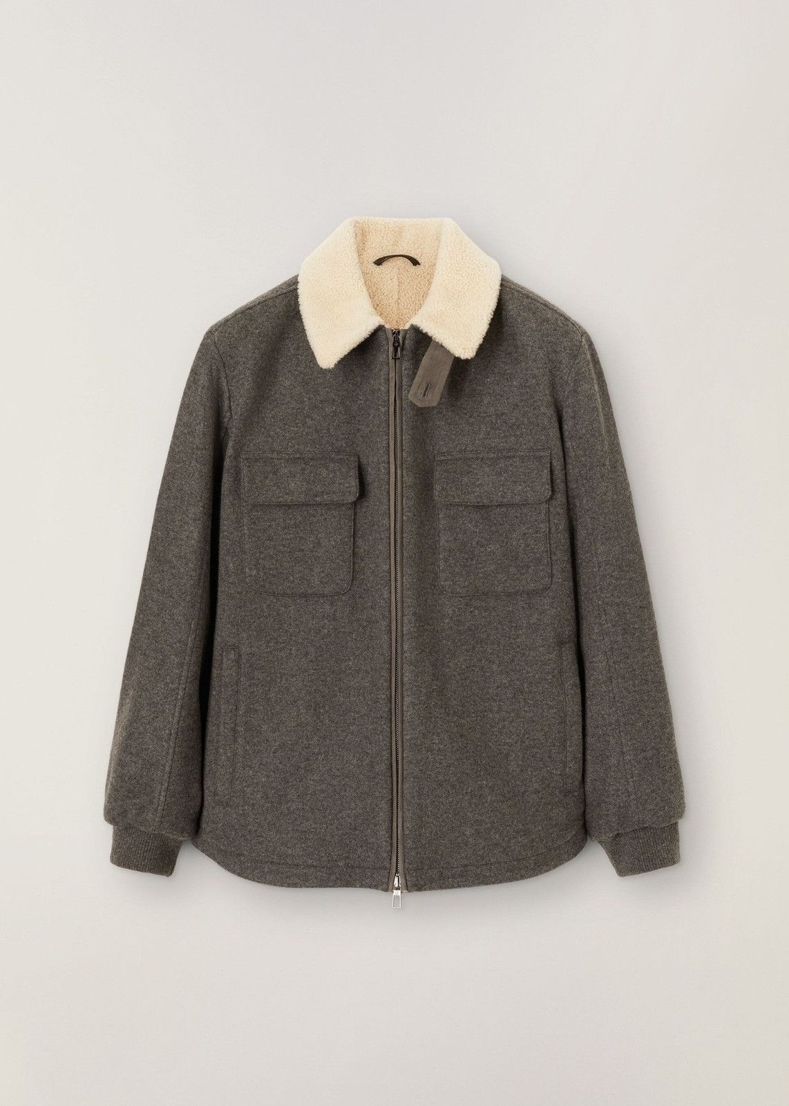 image of Loro Piana O1Loc1C0124 Roomy, Comfortable Overcoat In Grey, Men's (Size Large)