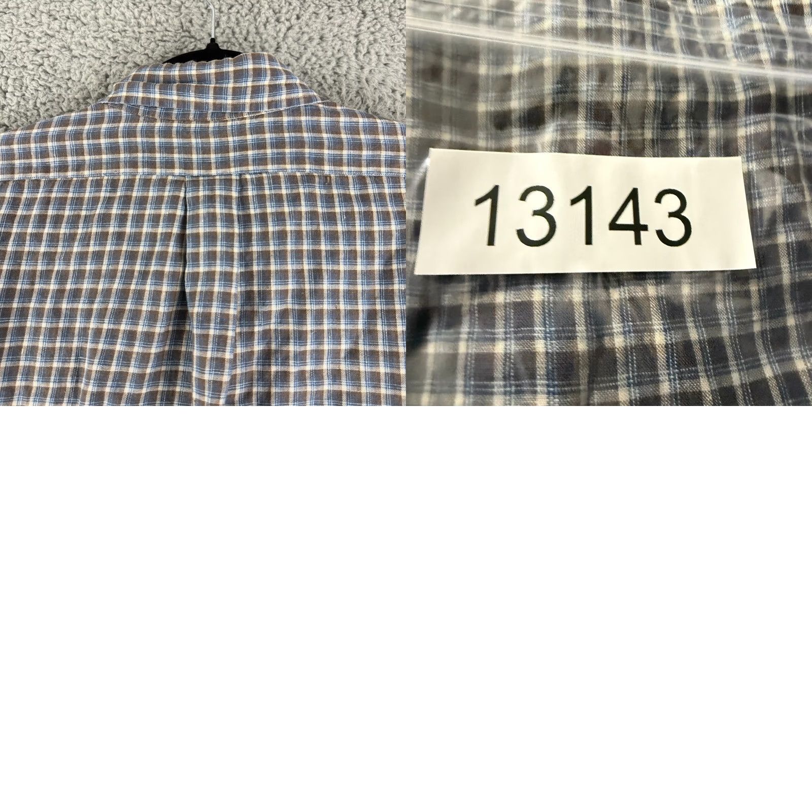 Brooks Brothers Brooks Brothers Button-Down Shirt Mens Size XL Brown Blue Plaid All Irish Linen Shirt Loose? Size US XL / EU 56 / 4 - 9 Thumbnail