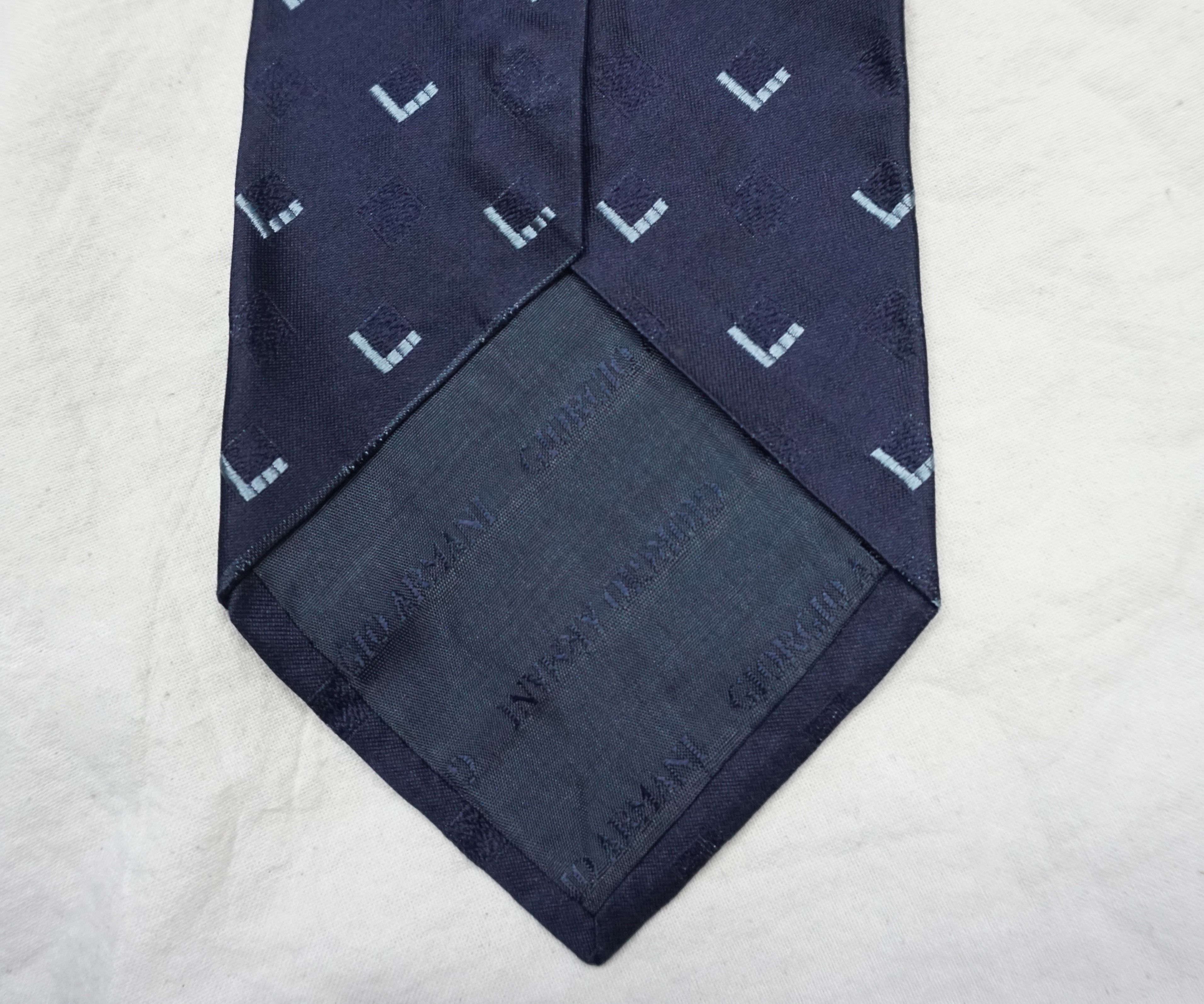 Giorgio Armani Giorgio Armani geometric pattern silk Necktie Size ONE SIZE - 5 Thumbnail
