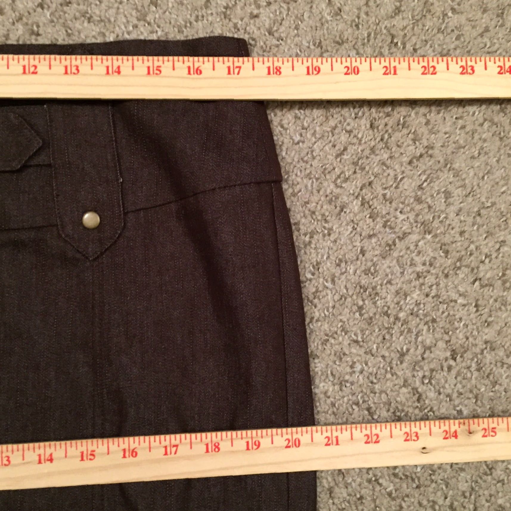 Vintage Nycc Skirt Women Knee Length Brown Cotton Blend Slit Pencil Size 8 Regular Unlined Vintage No Size 30" / US 8 / IT 44 - 3 Thumbnail