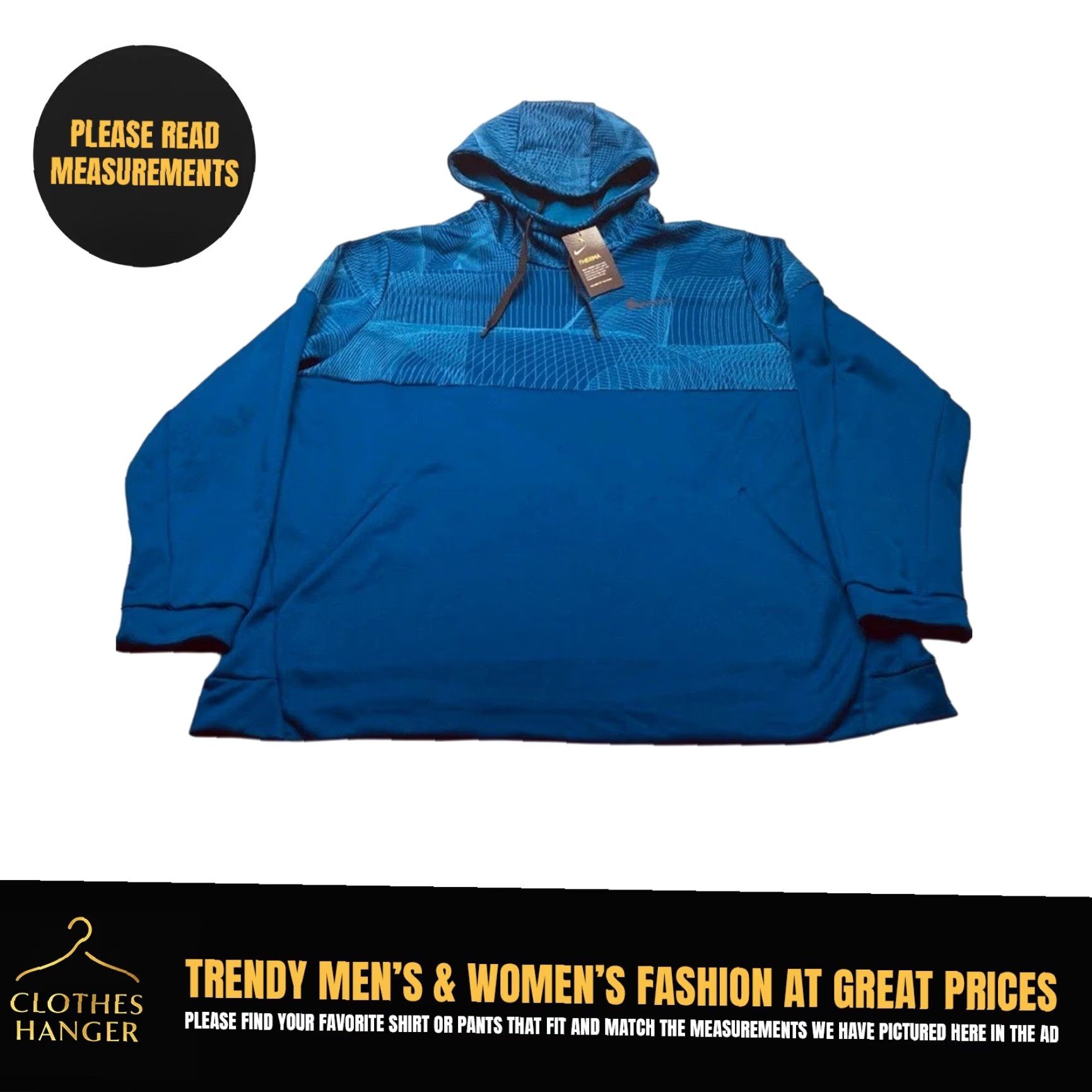 Nike VINTAGE Nike Therma Dri-Fit Pullover Hoodie BV2752-492 Blue Men's Size 3XL NEW 8159 Size US XXL / EU 58 / 5 - 2 Thumbnail