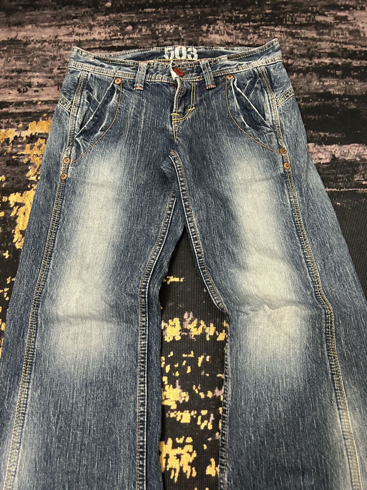 Edwin Vintage Edwin Mud Wash Flare Jeans Size US 28 / EU 44 - 4 Thumbnail