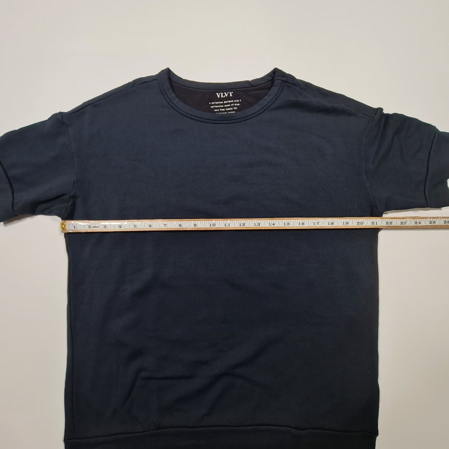 Velvet Velvet by Graham & Spencer Womens T Shirt Navy Blue Small Fleece Relaxed Top Size S / US 4 / IT 40 - 6 Thumbnail