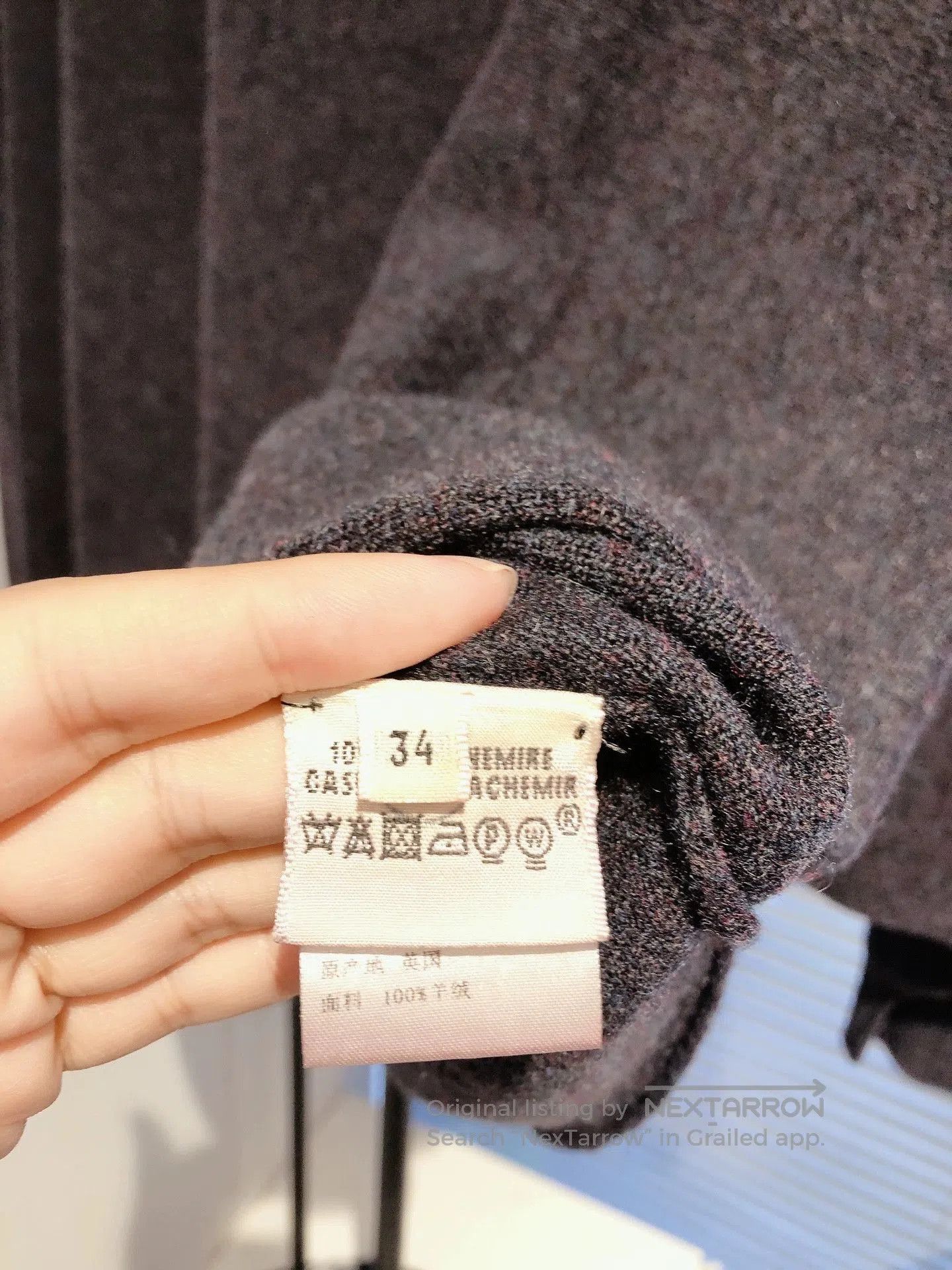Hermes Hermes Gray Batwing Sleeve Cashmere Sweater. Size US XS / EU 42 / 0 - 8 Thumbnail