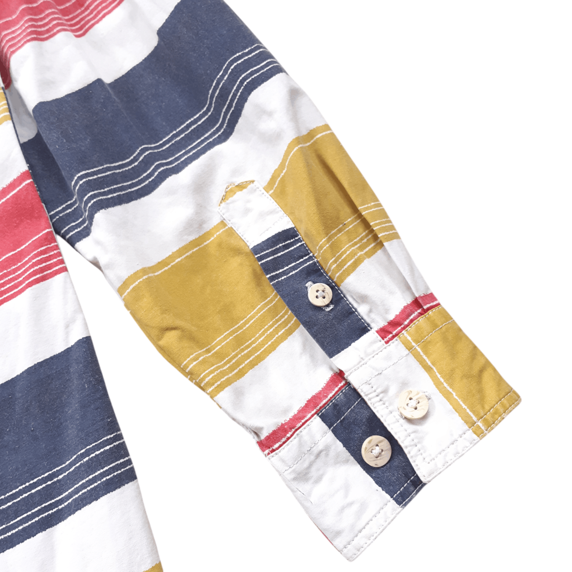 Nigel Cabourn NC3 by Nigel Cabourn Vintage Mens Shirt Striped Large Size US L / EU 52-54 / 3 - 5 Thumbnail