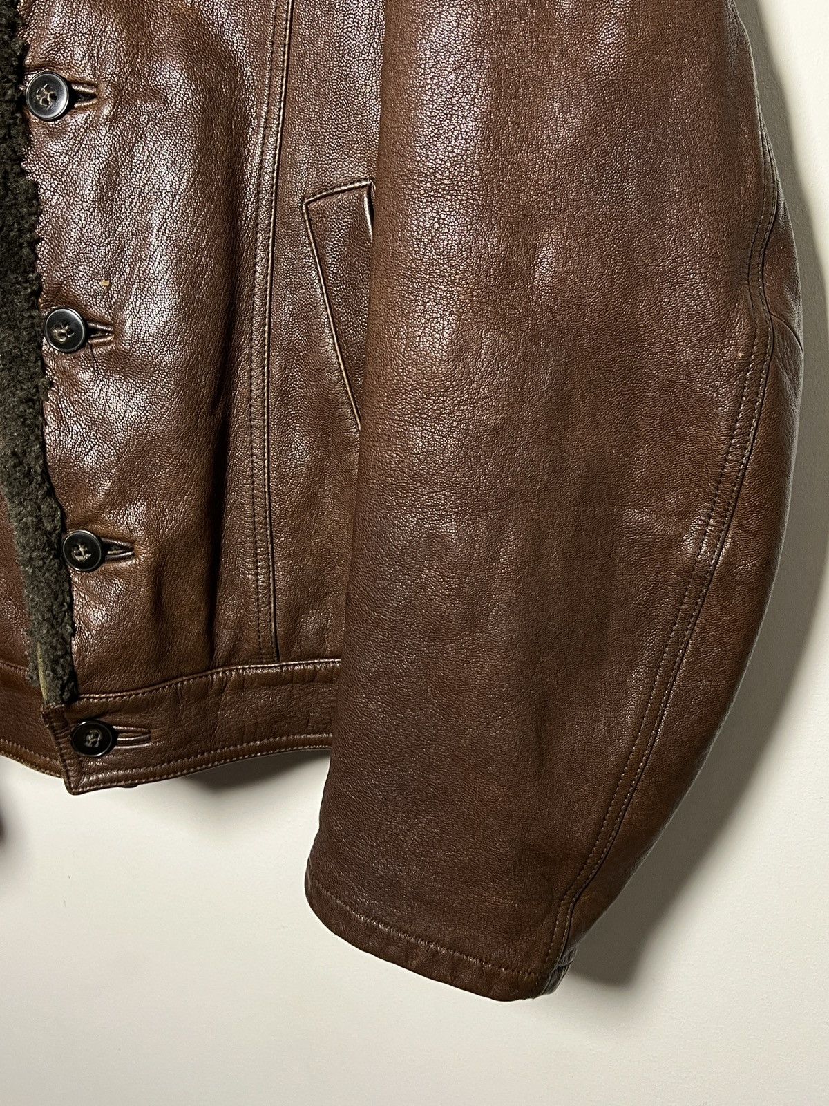 Giorgio Armani Giorgio Armani runway shearling aviator jacket archive Size US M / EU 48-50 / 2 - 6 Thumbnail