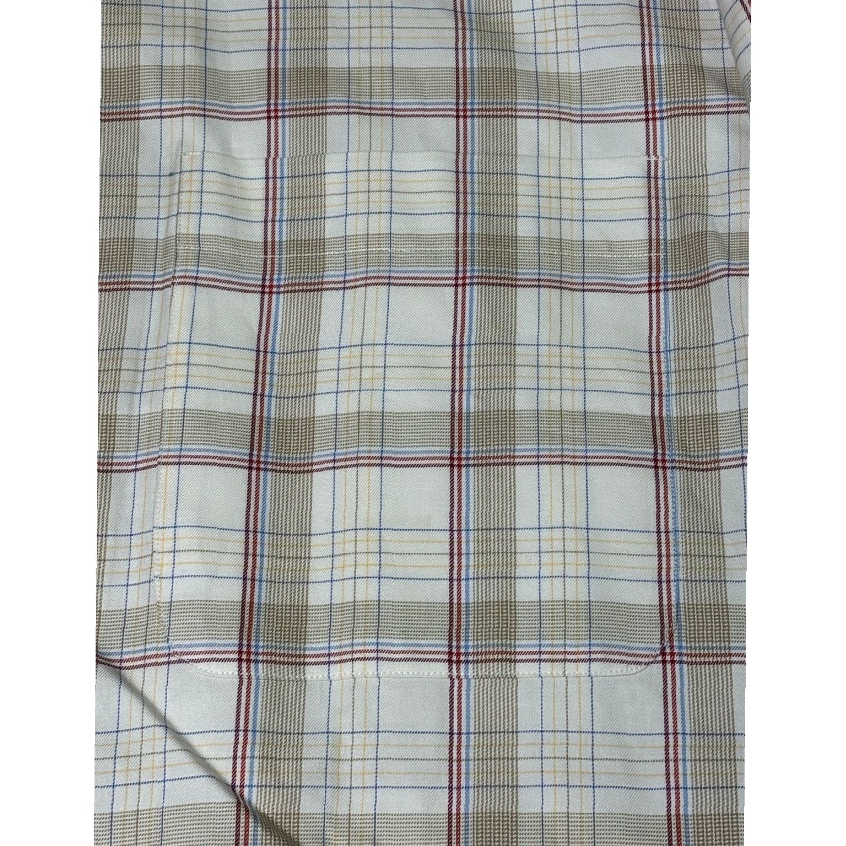 Ermenegildo Zegna VINTAGE Ermenegildo Zegna Shirt Plaid Button-Down Shirt Men M White Cotton Button-Up Long Sleeve Collared Casual Business Size US M / EU 48-50 / 2 - 2 Thumbnail
