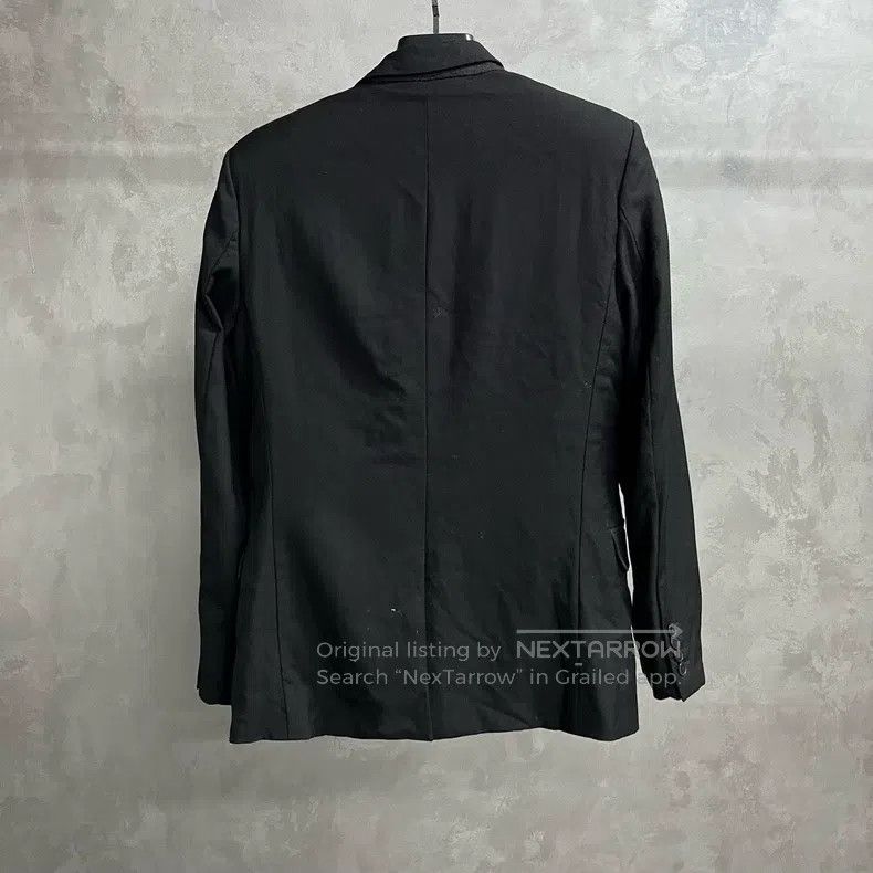 Saint Laurent Paris Saint Laurent Paris Black Solid Color Lapel Jacket Size US M / EU 48-50 / 2 - 4 Thumbnail