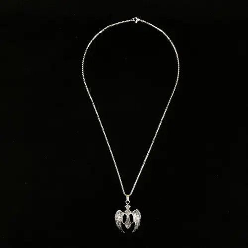 Jewelry Hayama x Endo Wings Cross Necklace Crystal Chain Punk Gothic Size ONE SIZE - 7 Thumbnail