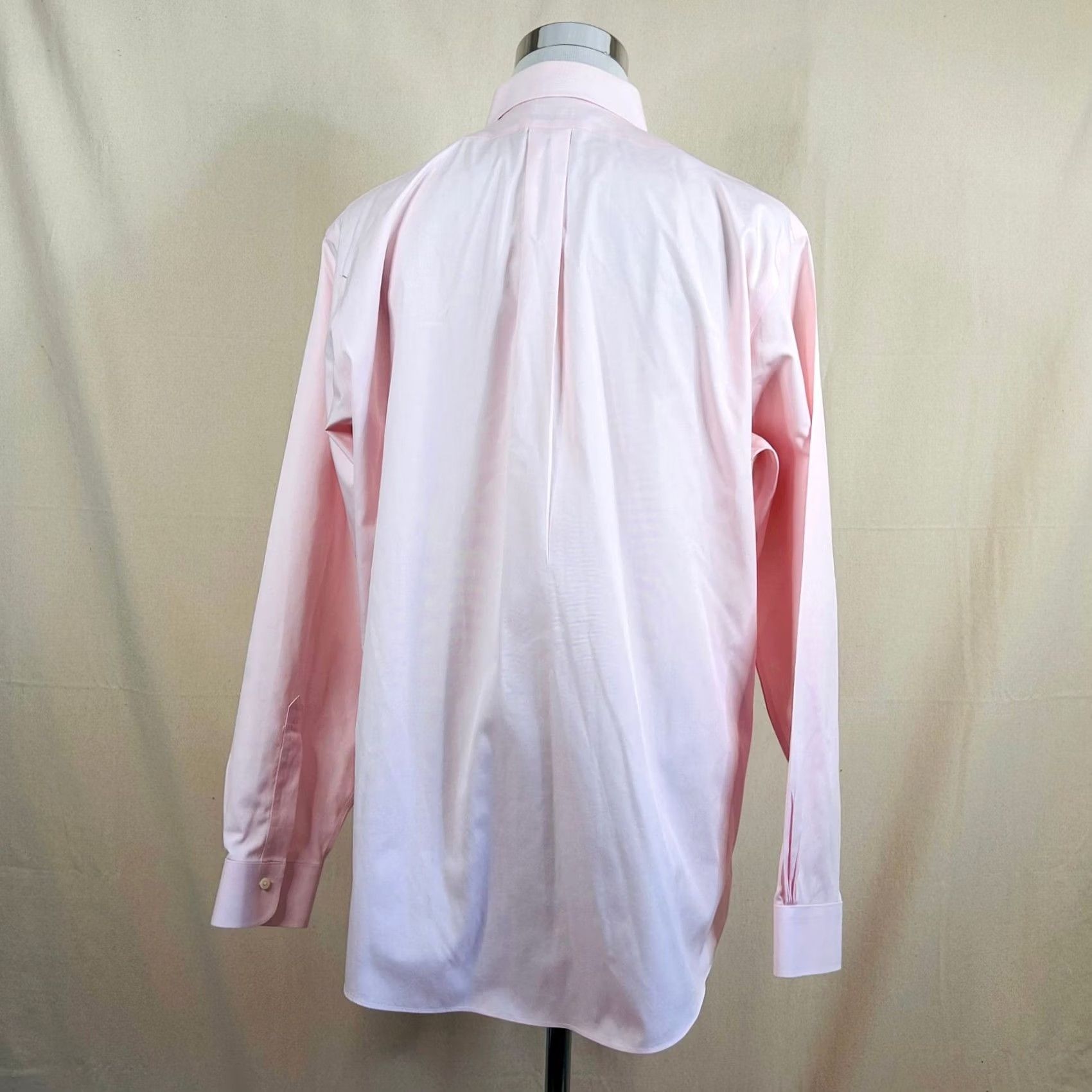 Brooks Brothers Brooks Brothers Regent Non Iron Dress Shirt Pink Supima Cotton Men 17.5 36 Size 48R - 5 Thumbnail