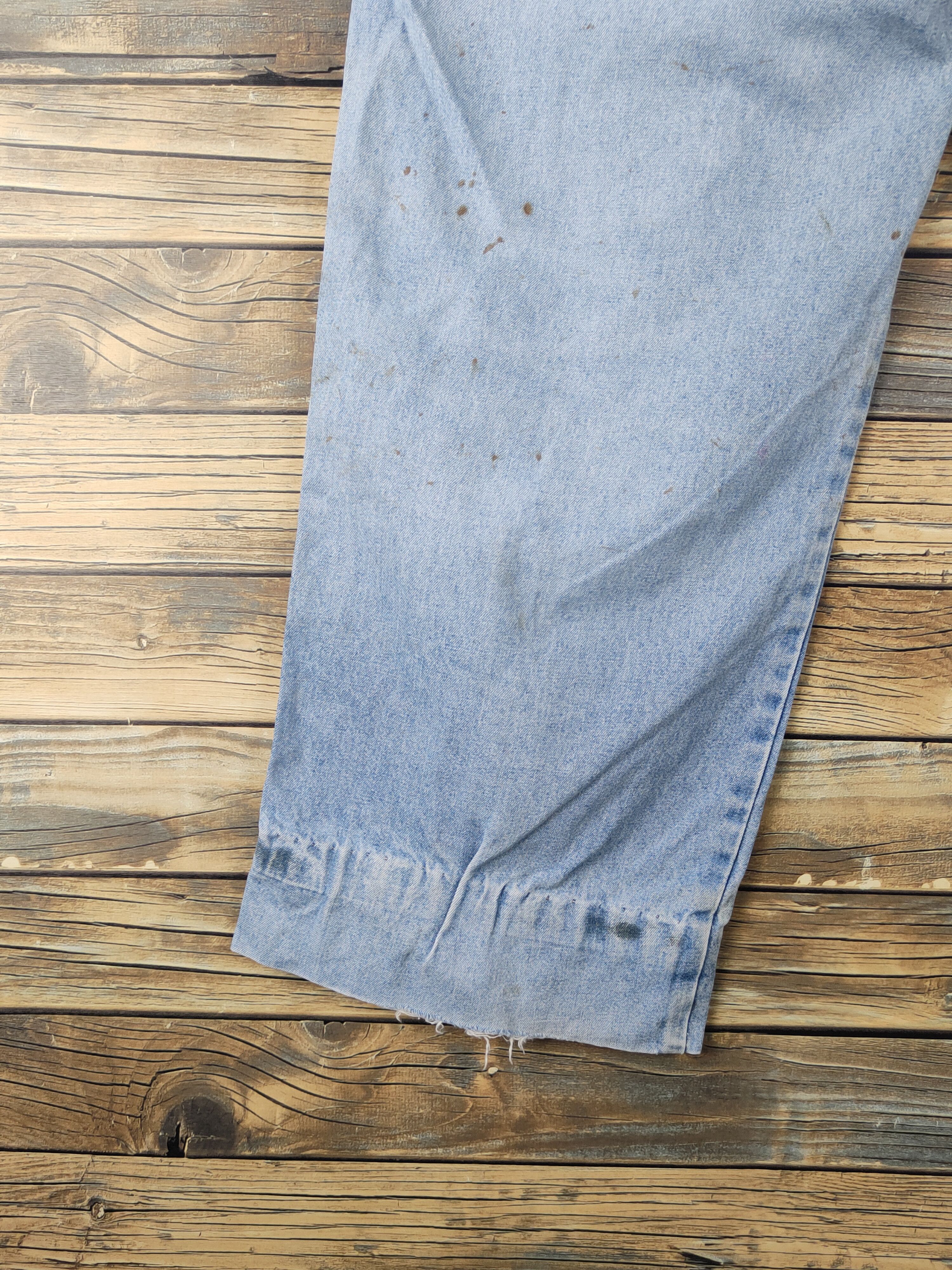 Japanese Brand DL Hey Beau Blue Distressed Ripped Jeans #2120 Size US 32 / EU 48 - 10 Thumbnail