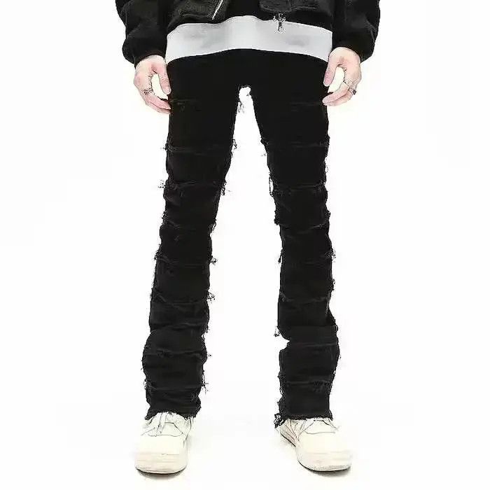 Japanese Brand Black Slim Stacked Jeans Pants Size US 32 / EU 48 - 1 Thumbnail