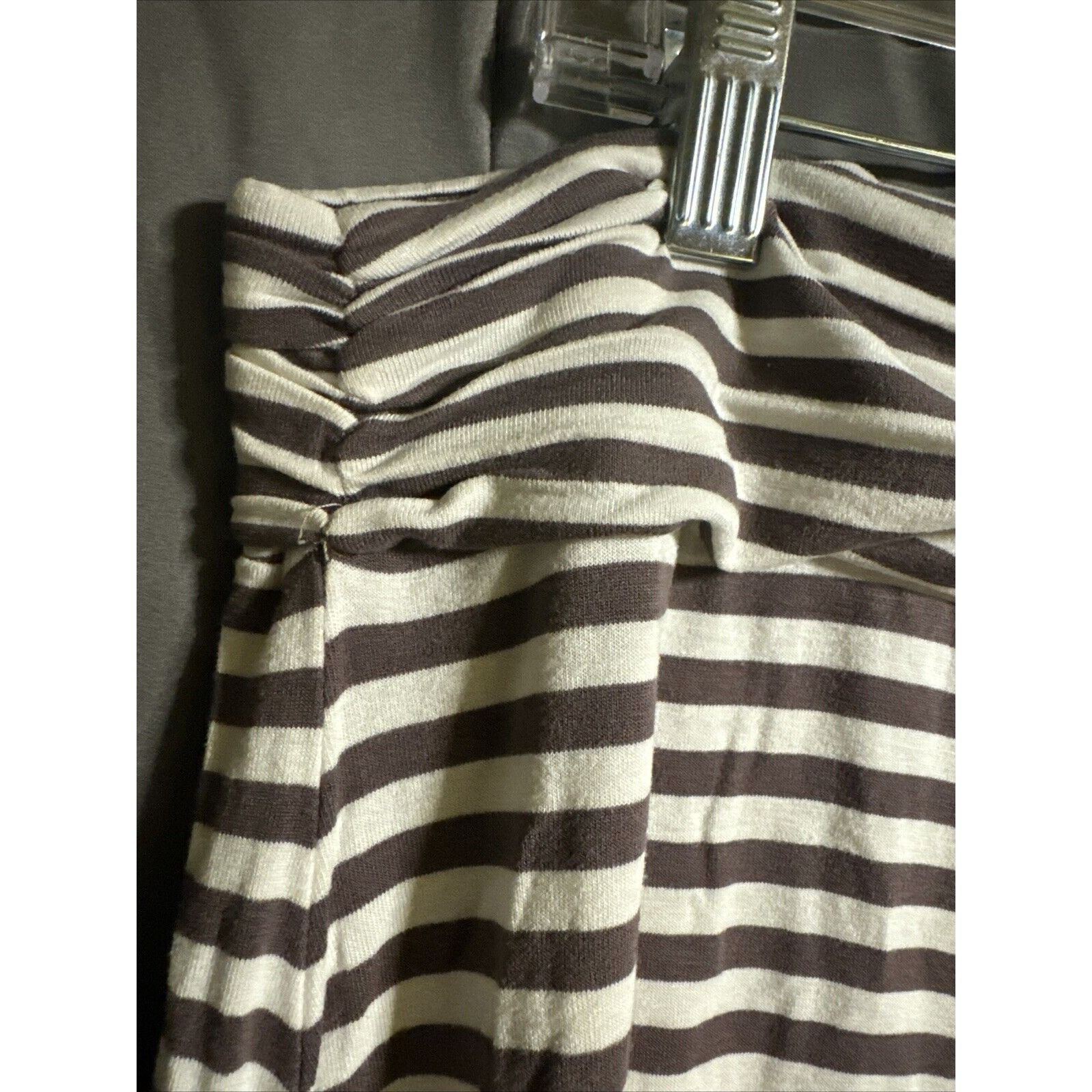 Other Leyla Striped Maxi Skirt Double Slit Sides Womens 2X Runched Size 36" / US 14 / IT 50 - 3 Thumbnail