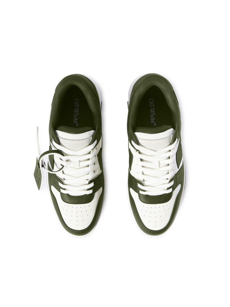 Off-White os11x0226 Out Of Office Sneakers in White/Military Green Size US 12 / EU 45 - 3 Thumbnail
